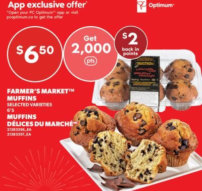 MUFFINS DÉLICES DU MARCHÉ, 6'S from Valu-mart