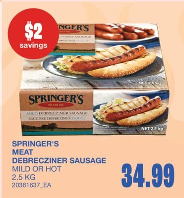 MEAT DEBRECZINER SAUSAGE from Wholesale Club