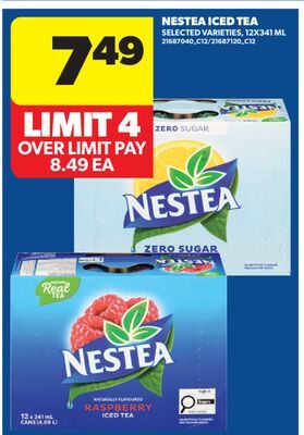 NESTEA ICED TEA, 12X341 ML from Real Canadian Superstore