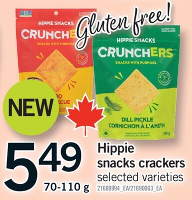 HIPPIE SNACKS CRACKERS from Fortinos