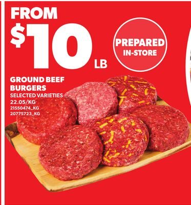 GROUND BEEF BURGERS from Loblaws City Market