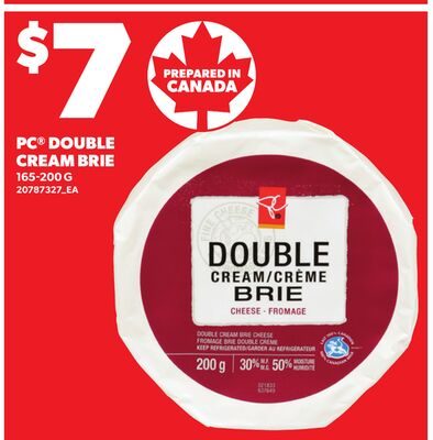 PC® DOUBLE CREAM BRIE from Loblaws City Market