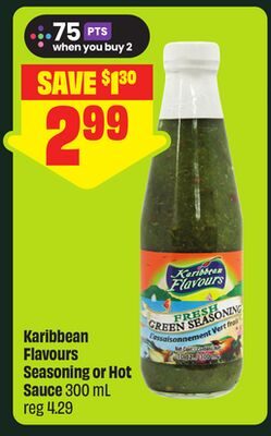 Karibbean Flavours Seasoning or Hot Sauce from FreshCo