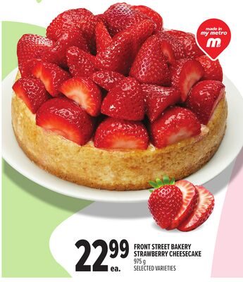 FRONT STREET BAKERY STRAWBERRY CHEESECAKE from Metro