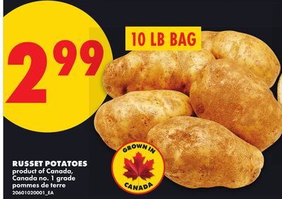 RUSSET POTATOES, BAG from No Frills