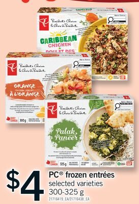 PC® FROZEN ENTREES from Fortinos