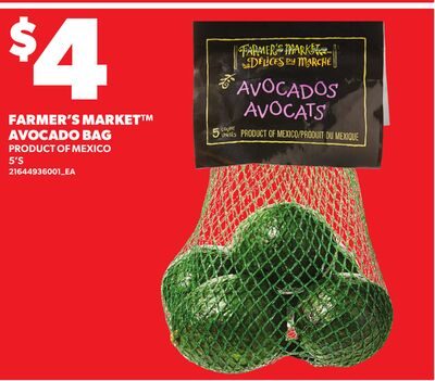 FARMER'S MARKET™ AVOCADO BAG, 5'S from Loblaws