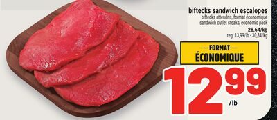 BIFTECKS SANDWICH ESCALOPES | SANDWICH CUTLET STEAKS from Metro