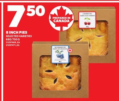8 INCH PIES from Zehrs