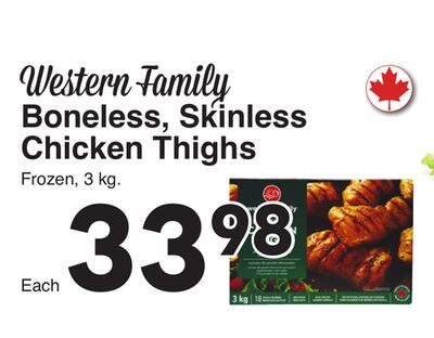 Western Family Boneless, Skinless Chicken Thighs from AG Foods