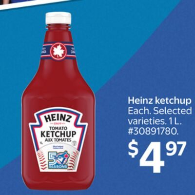 Heinz ketchup from Walmart Canada