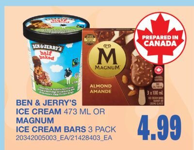 ICE CREAM OR ICE CREAM BARS 3 PACK from Wholesale Club