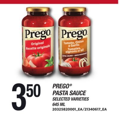 PREGO® PASTA SAUCE from Zehrs
