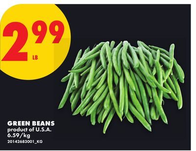 GREEN BEANS from No Frills