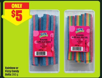 Rainbow or Fizzy Candy Belts from FreshCo
