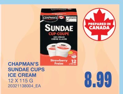 SUNDAE CUPS ICE CREAM, 12 X from Wholesale Club