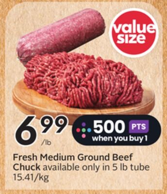 Fresh Medium Ground Beef Chuck from Safeway
