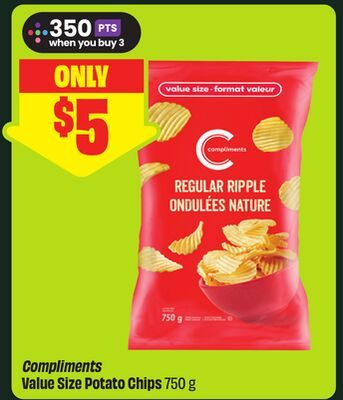 Compliments Value Size Potato Chips from FreshCo