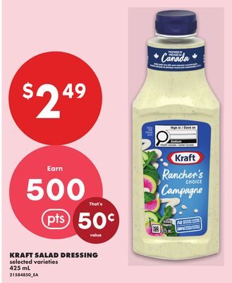 KRAFT SALAD DRESSING from No Frills