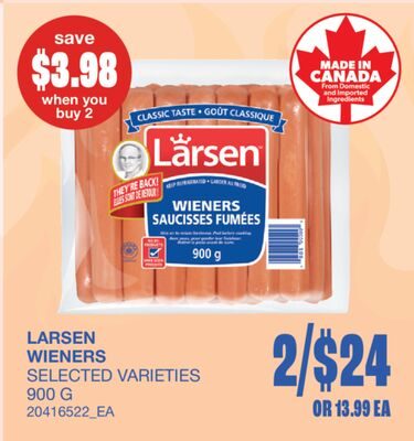 WIENERS from Wholesale Club
