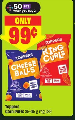 Toppers Corn Puffs from FreshCo