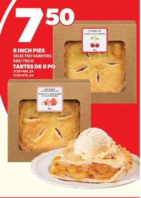 TARTES DE 8 PO / 8 INCH PIES from Valu-mart