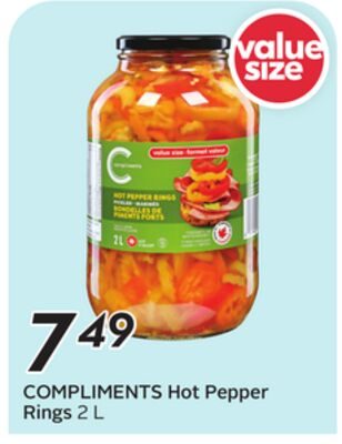 COMPLIMENTS Hot Pepper Rings from Safeway