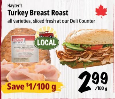 Hayter's Turkey Breast Roast from Farm Boy