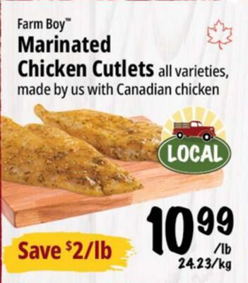 Farm Boy™ Marinated Chicken Cutlets from Farm Boy