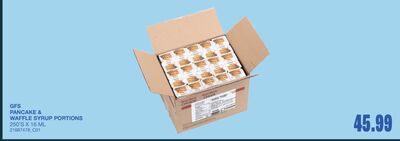 PANCAKE & WAFFLE SYRUP PORTIONS, 250'S X from Wholesale Club