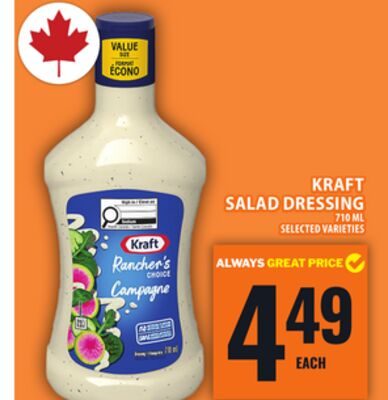 KRAFT SALAD DRESSING from Food Basics