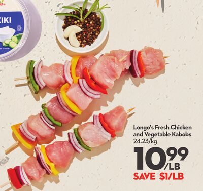Longo's Fresh Chicken and Vegetable Kabobs from Longo's