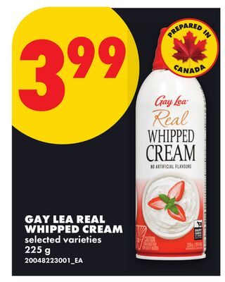 GAY LEA REAL WHIPPED CREAM from No Frills