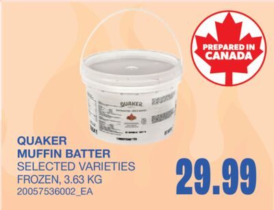 QUAKER MUFFIN BATTER from Wholesale Club