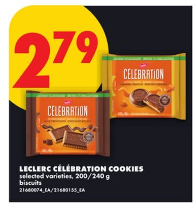 LECLERC CÉLÉBRATION COOKIES from No Frills