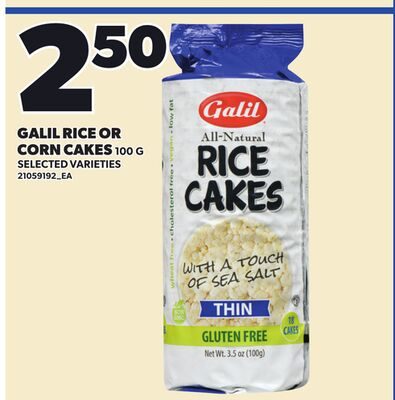 GALIL RICE OR CORN CAKES from Your Independent Grocer