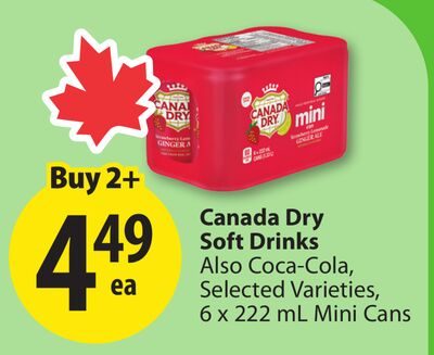 Canada Dry Soft Drinks from Save-On-Foods