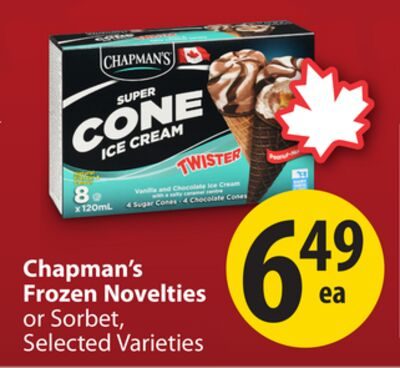 Chapman's Frozen Novelties from Save-On-Foods