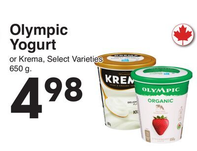 Olympic Yogurt from AG Foods