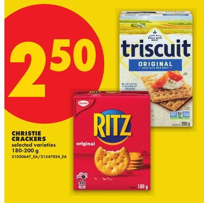 CHRISTIE CRACKERS from No Frills