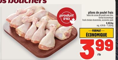 PILONS DE POULET FRAIS | FRESH CHICKEN DRUMSTICKS from Metro