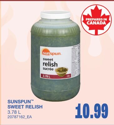 SUNSPUN™ SWEET RELISH from Wholesale Club