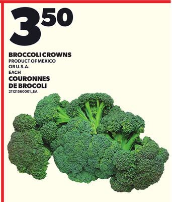 BROCCOLI CROWNS, EACH from Your Independent Grocer
