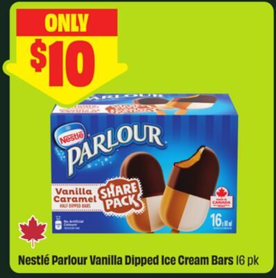 Nestlé Parlour Vanilla Dipped Ice Cream Bars 16 pk from FreshCo