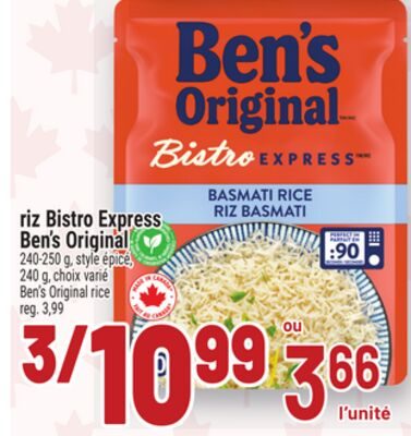 RIZ BISTRO EXPRESS BEN'S ORIGINAL | BEN'S ORIGINAL RICE from Metro