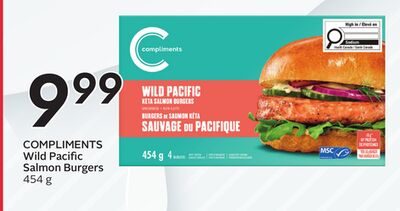 COMPLIMENTS Wild Pacific Salmon Burgers from Safeway