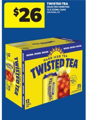 TWISTED TEA, 12 X CANS from Real Canadian Superstore