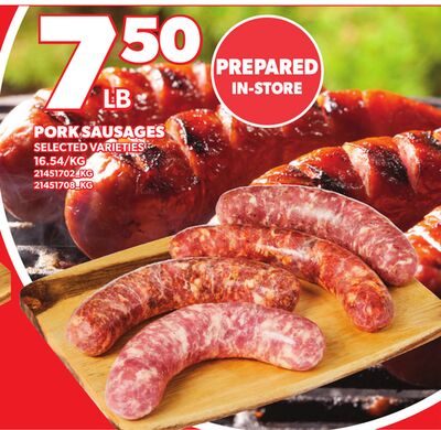 PORK SAUSAGES from Your Independent Grocer