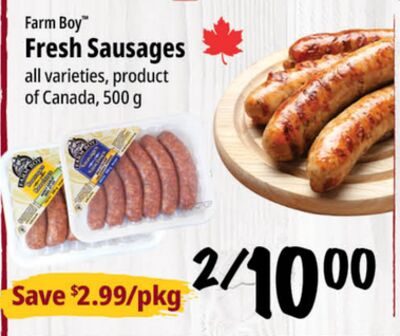 Farm Boy™ Fresh Sausages from Farm Boy