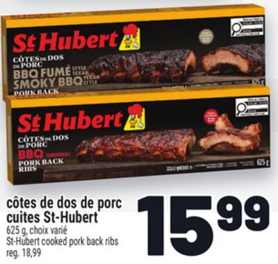 CÔTES DE DOS DE PORC CUITES ST‑HUBERT | ST-HUBERT COOKED PORK BACK RIBS from Metro